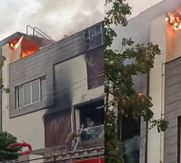 Fire broke out in garments showroom