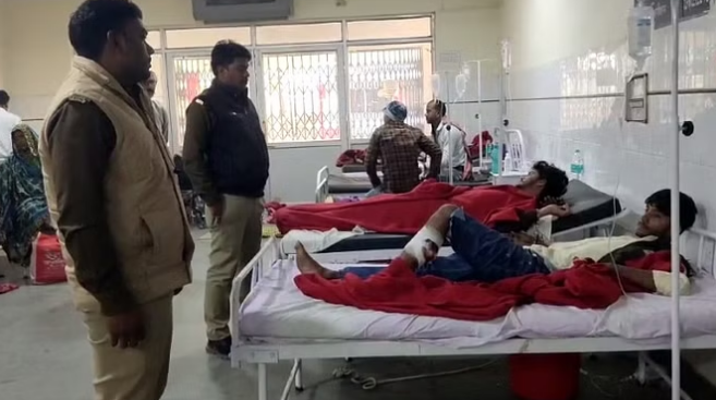 Injured admitted to hospital