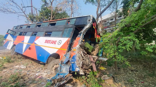 crashed bus