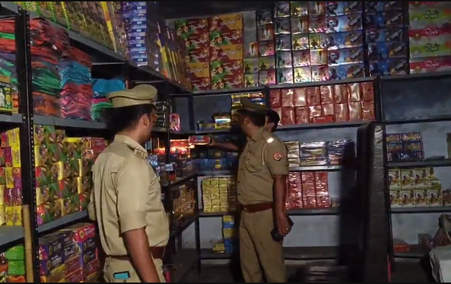 Muzaffarnagar BJP Leader Kanhaiya Sharma Busted in ₹1Cr Fireworks Raid