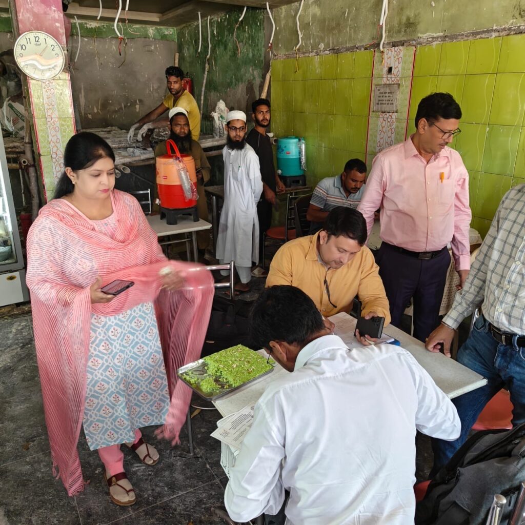  Muzaffarnagar food safety raid, Diwali adulteration crackdown, chamcham sauce destroyed, Jansath action, Food Safety Dept 2025 