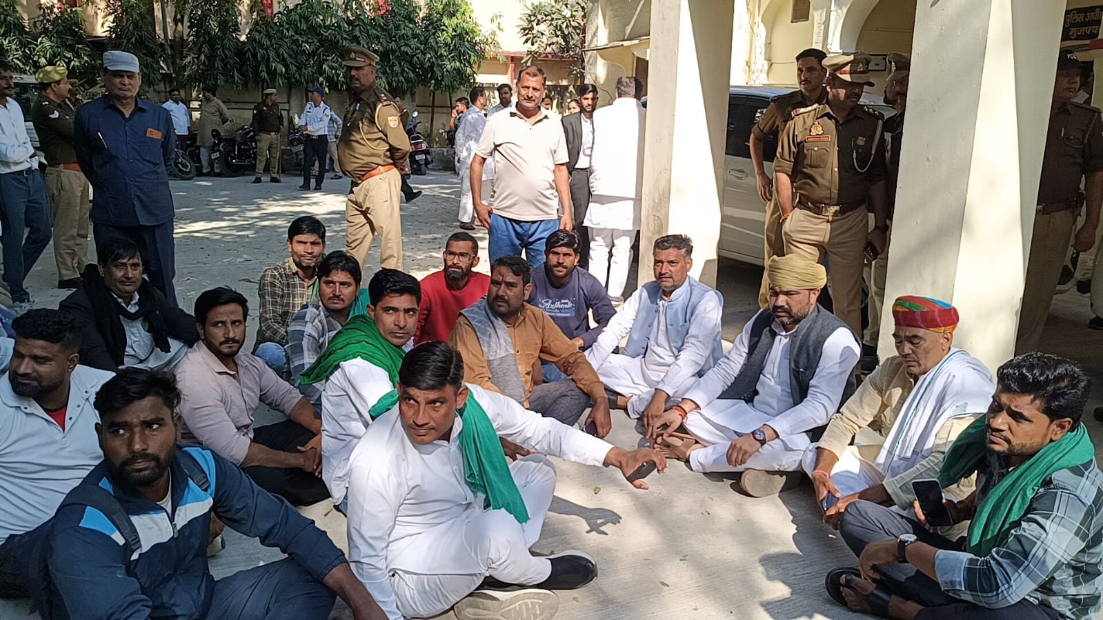 Muzaffarnagar BKU Sevak Dharna on Kurthal Dacoity
