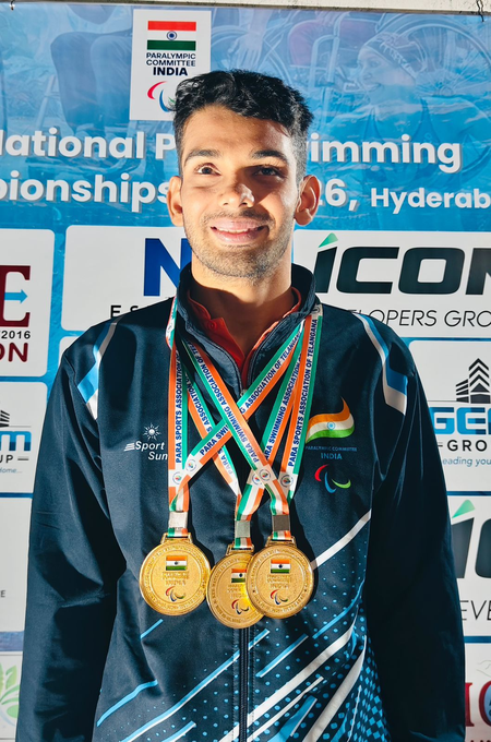 हिमांशु नांदल बने राष्ट्रीय पैरा तैराकी के सर्वश्रेष्ठ तैराक: तीन गोल्ड के साथ रचा इतिहास