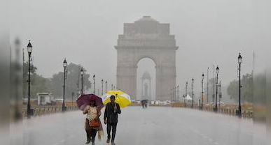 दिल्ली-एनसीआर में आज येलो अलर्ट, गरज-चमक के साथ बारिश और तेज हवाओं की चेतावनी