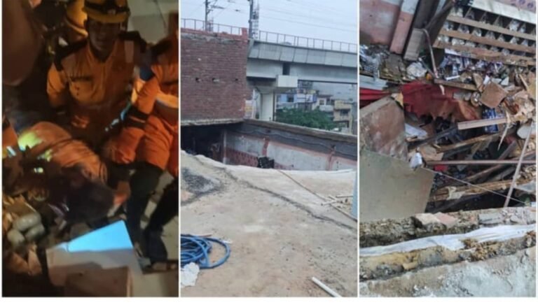 गाजियाबाद में दर्दनाक हादसा: 3 मंजिला इमारत भरभराकर गिरी, एक की मौत, दो घायल!